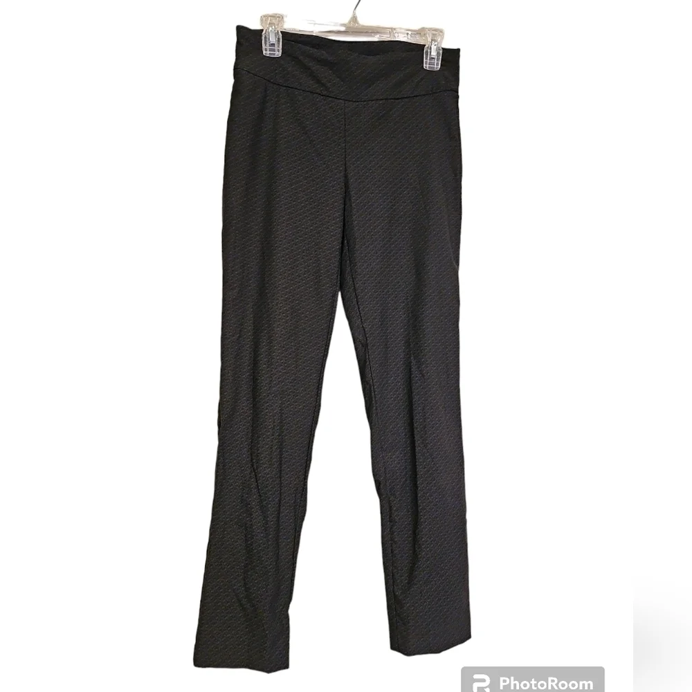 Hilary Radley Pull On Black Pants Rayon, Nylon, Spandex Size 6